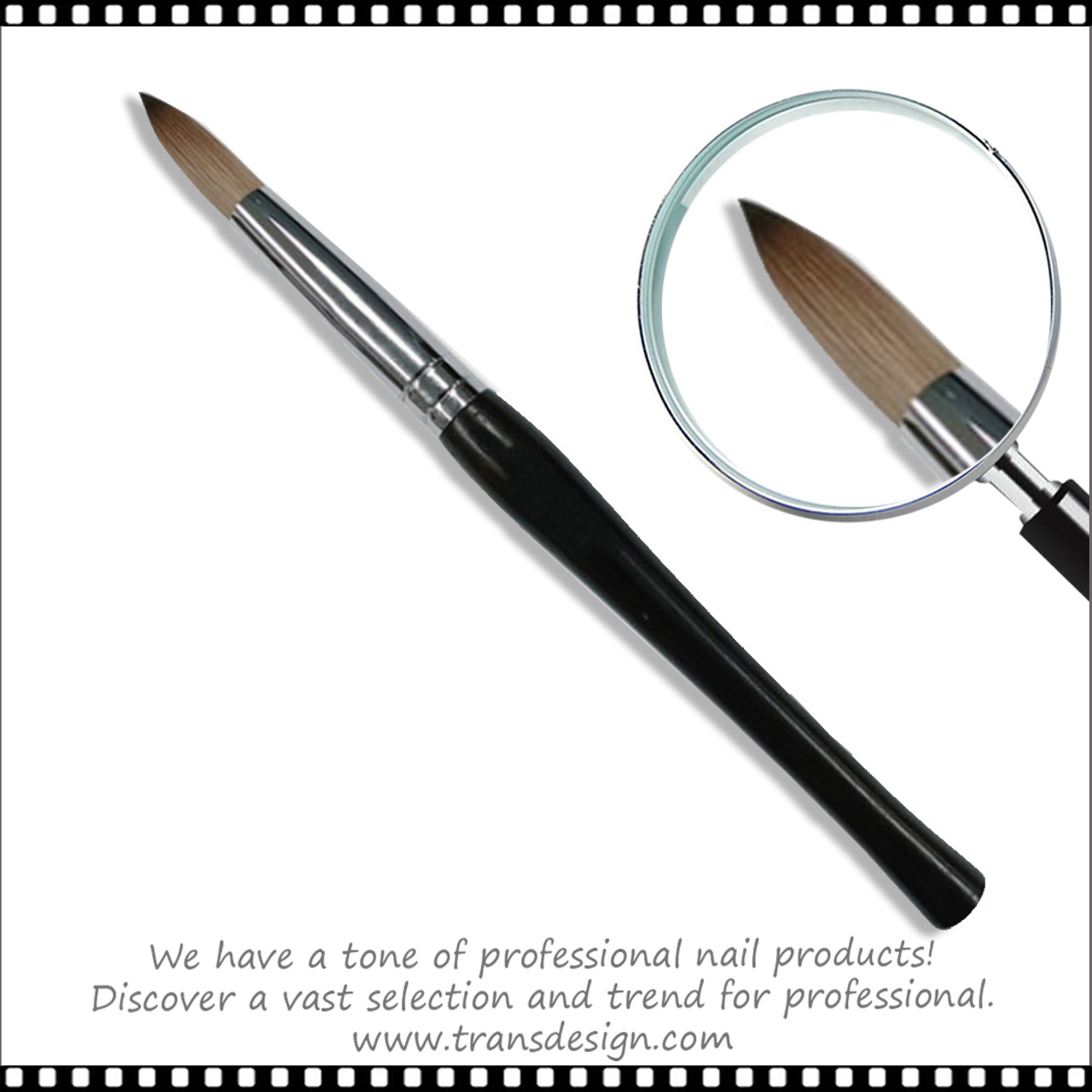 FLEXBRUSH KOLINSKY Black Wood Handle Acrylic Brush